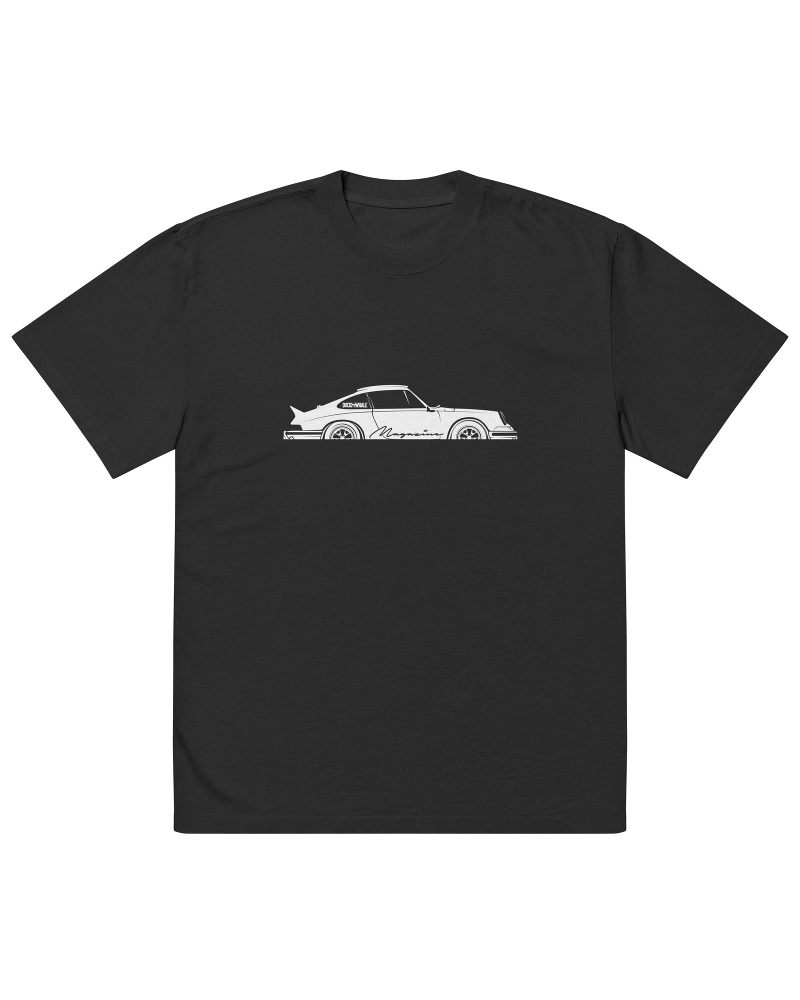 Oversized DUCK & WHALE Por-che 911 t-shirt