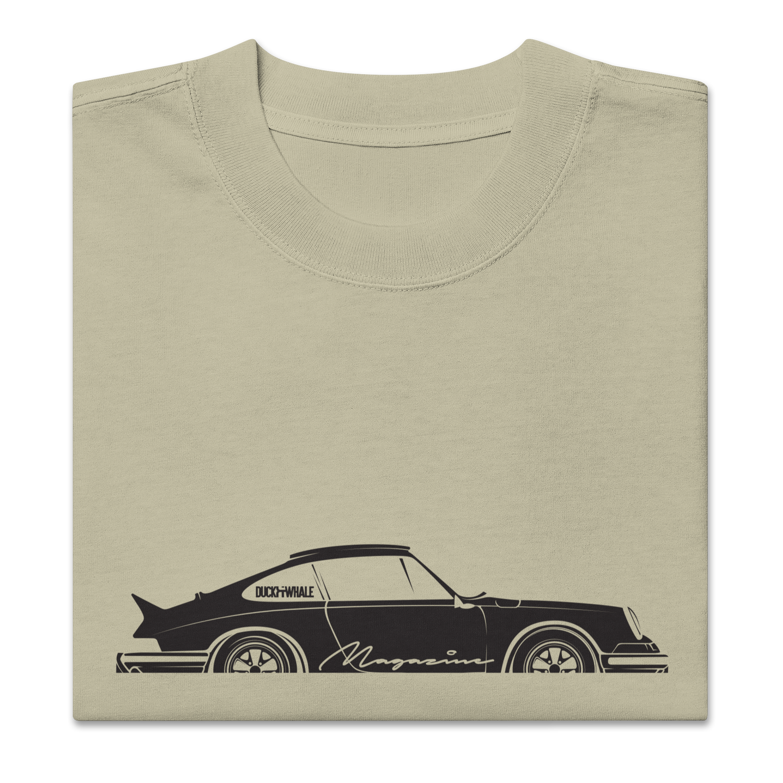 Oversized Duck & Whale Por-che 911 t-shirt