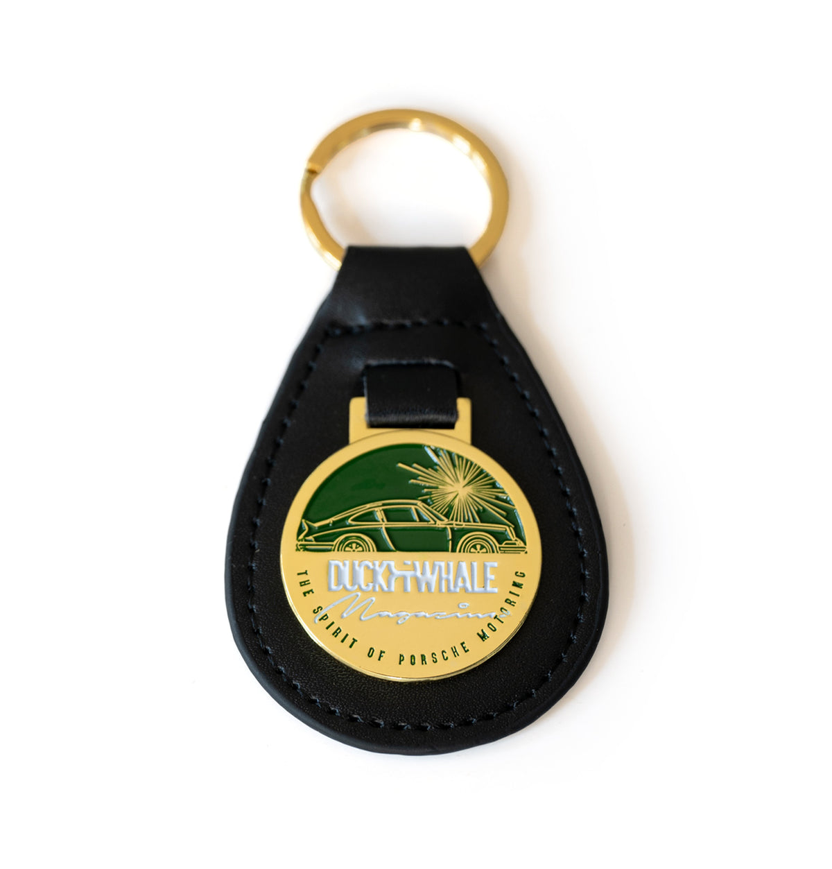 Gold Keyring - Duck &amp; Whale The Spirit Of Porsche Motoring