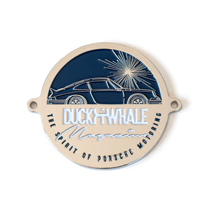 Grill Badge - Silver / Blue D&W The Spirit Of Porsche Motoring