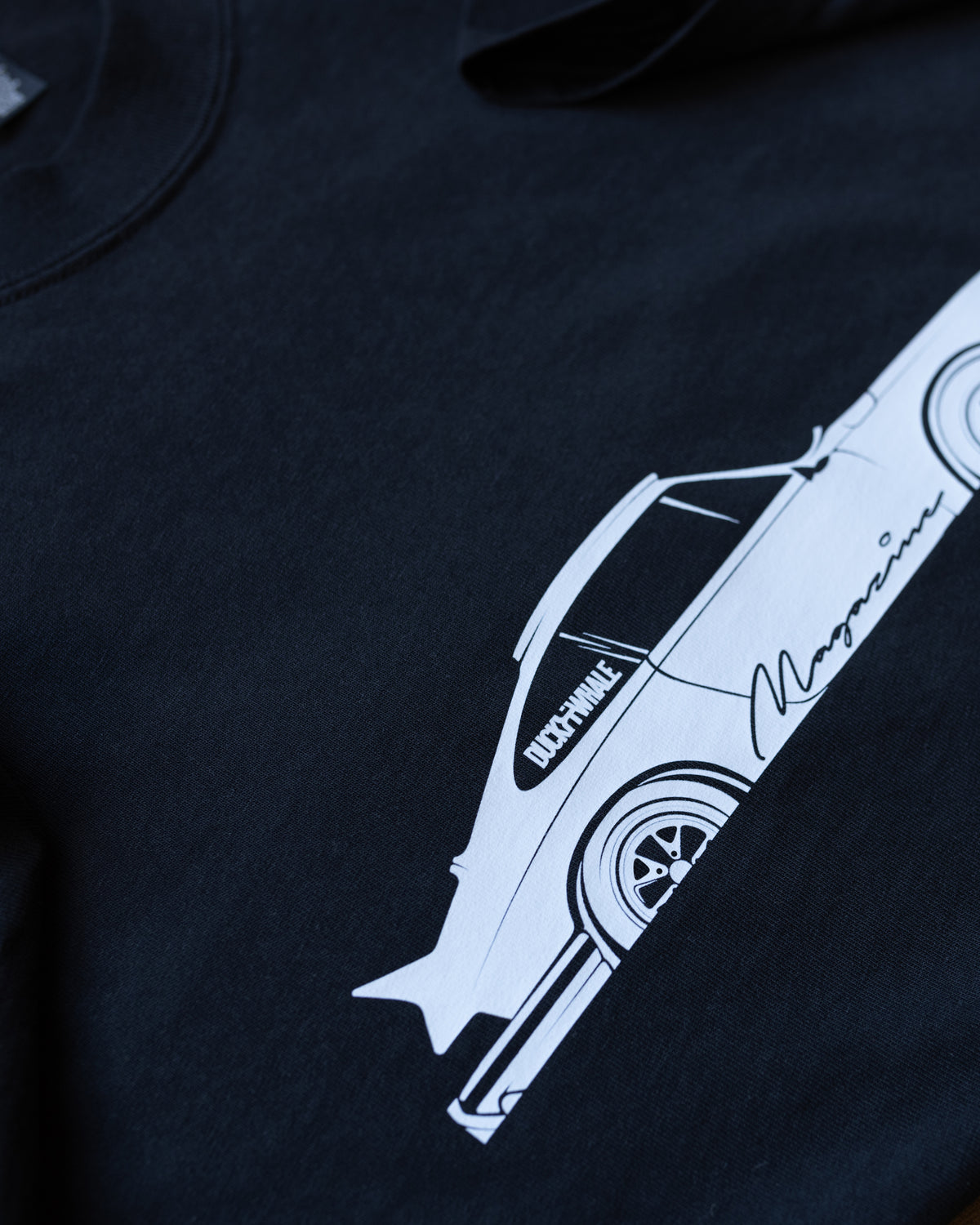 Oversized DUCK & WHALE Por-che 911 t-shirt