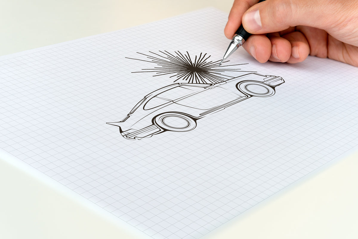 Grill Badge - Gold / Green - D&W The Spirit Of Porsche Motoring