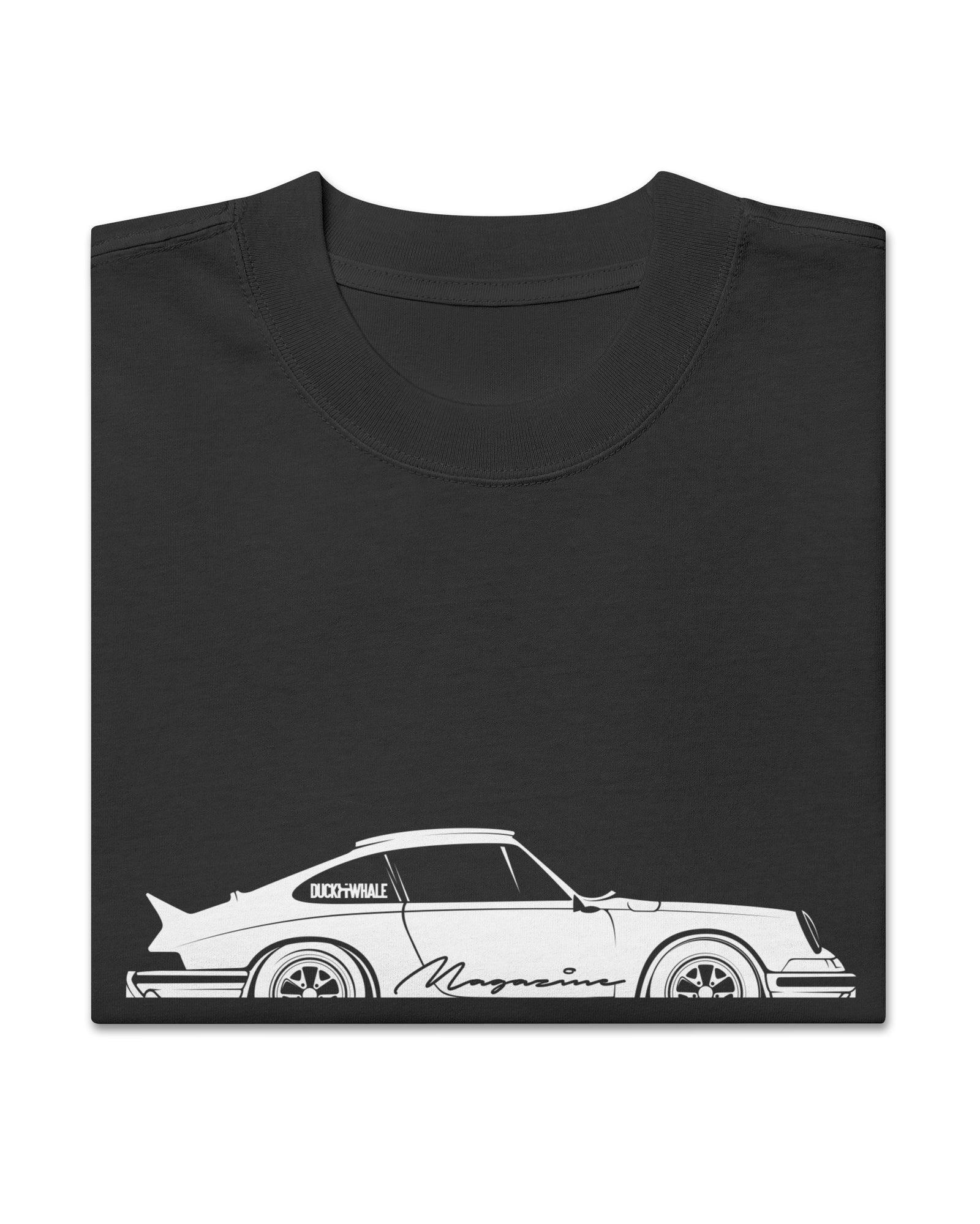 Oversized DUCK & WHALE Por-che 911 t-shirt