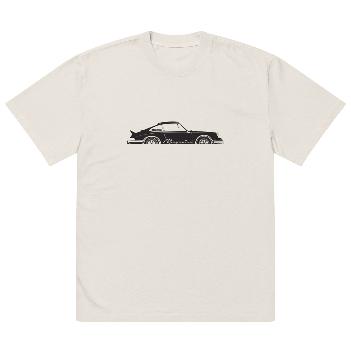 Oversized Duck & Whale Por-che 911 t-shirt