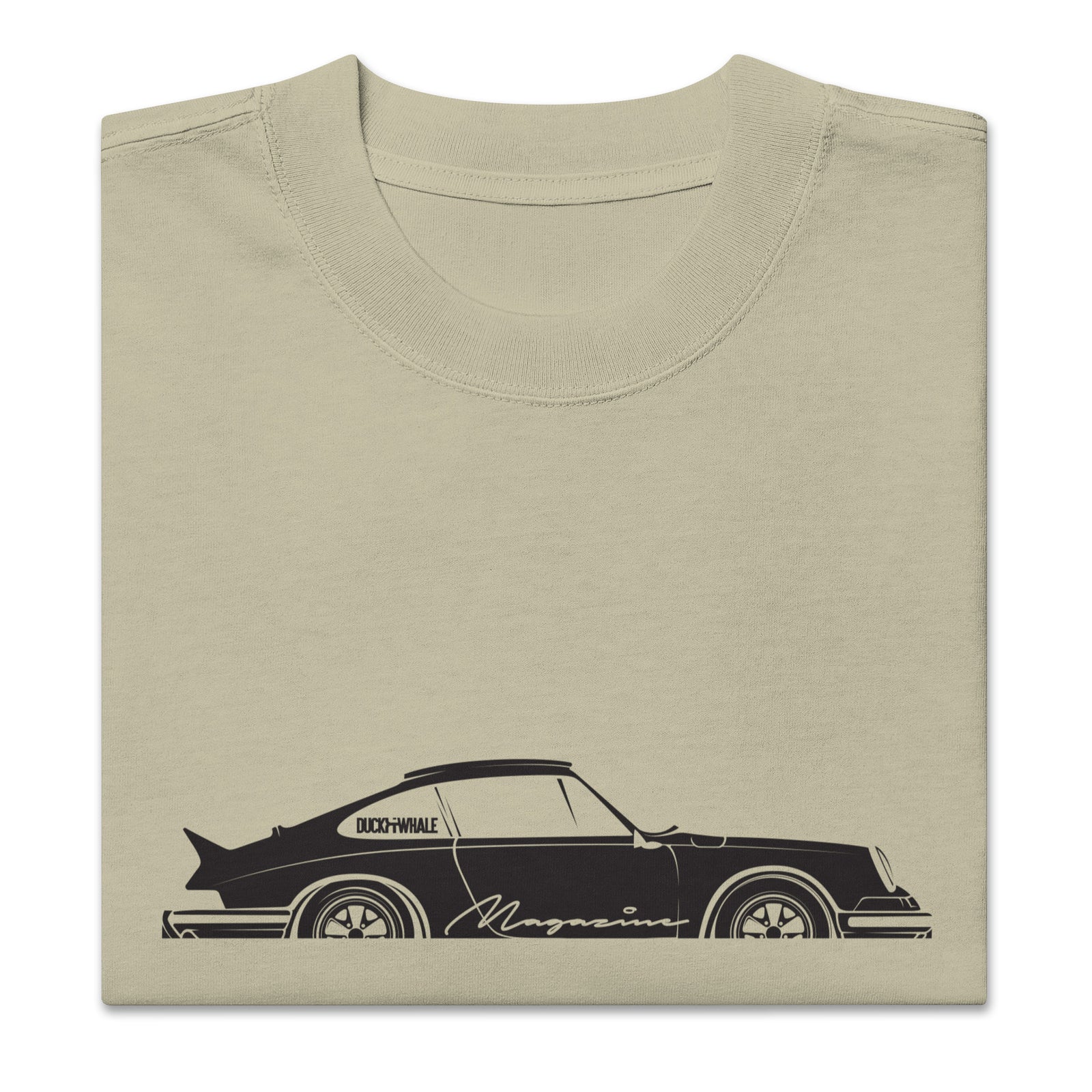 Oversized Duck & Whale Por-che 911 t-shirt