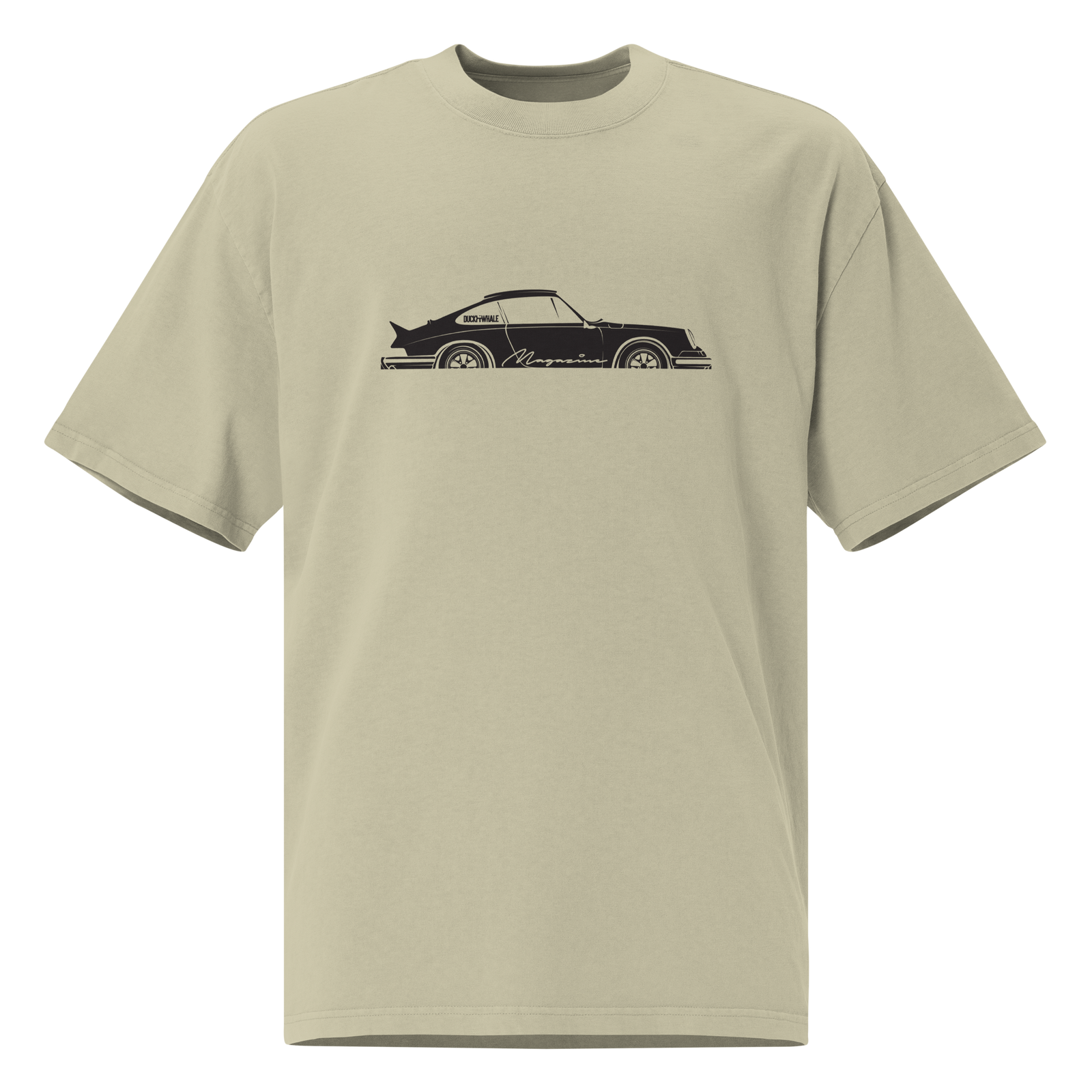 Oversized Duck & Whale Por-che 911 t-shirt