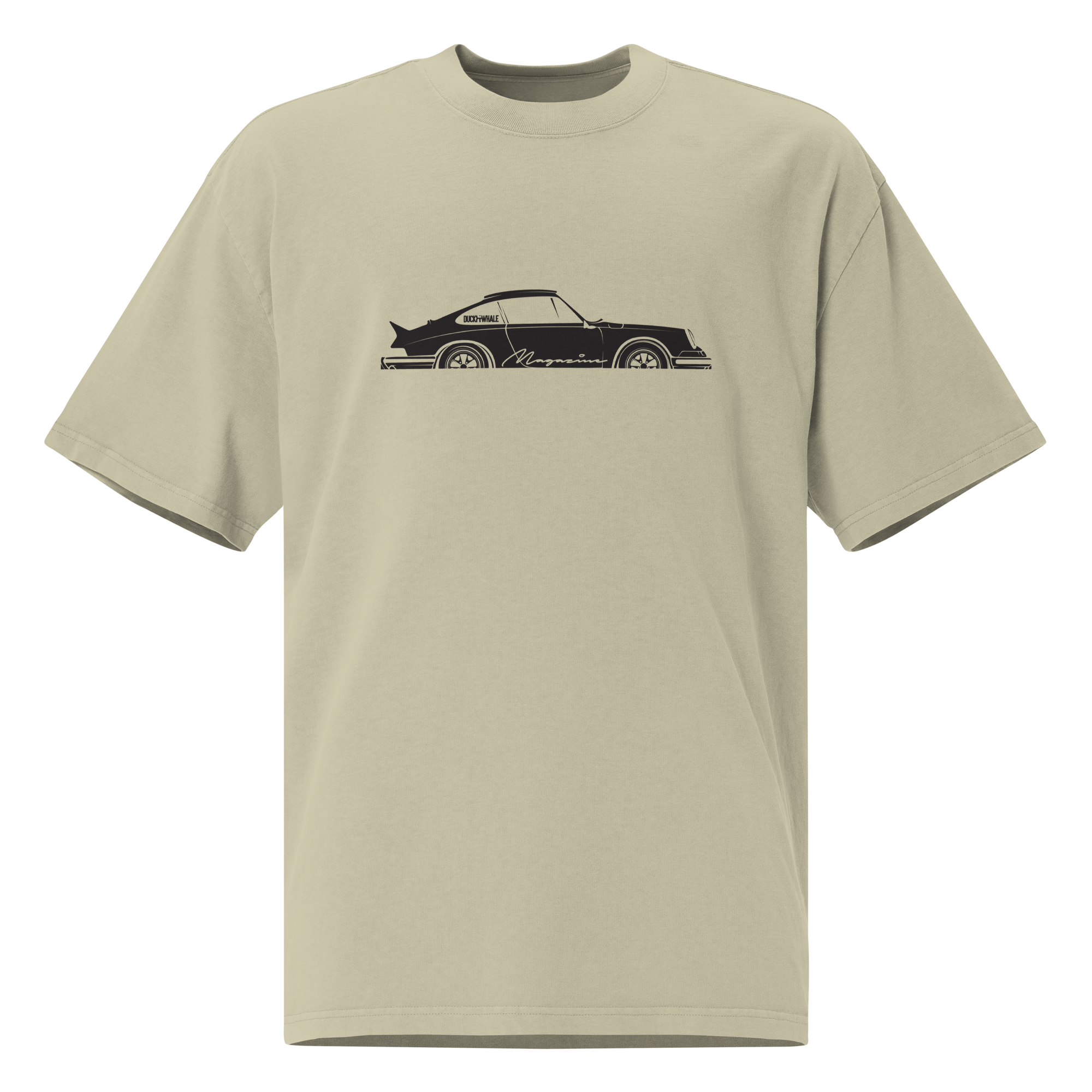 Oversized Duck & Whale Por-che 911 t-shirt