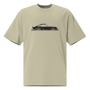 Oversized Duck & Whale Por-che 911 faded t-shirt
