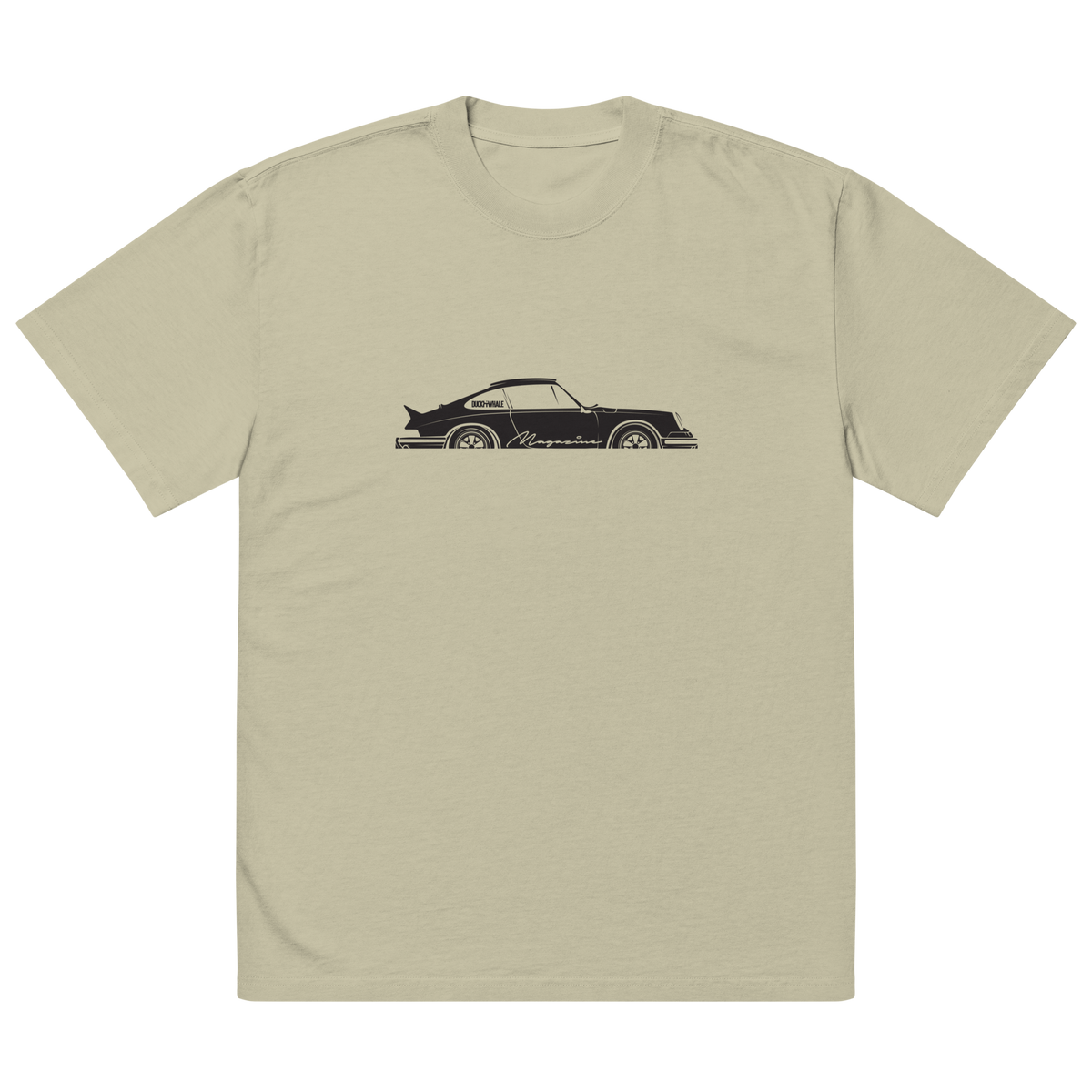 Oversized Duck & Whale Por-che 911 t-shirt