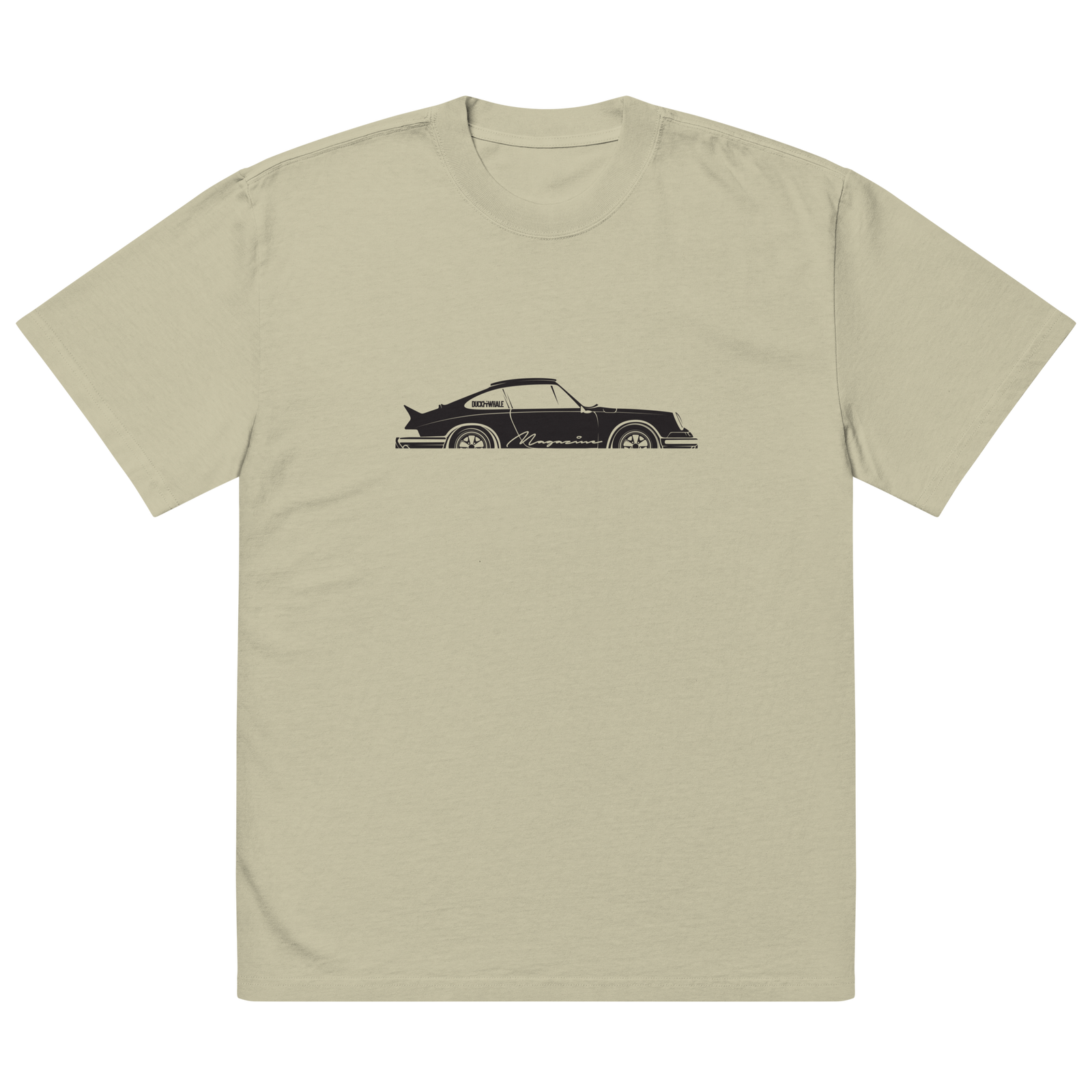 Oversized Duck & Whale Por-che 911 t-shirt