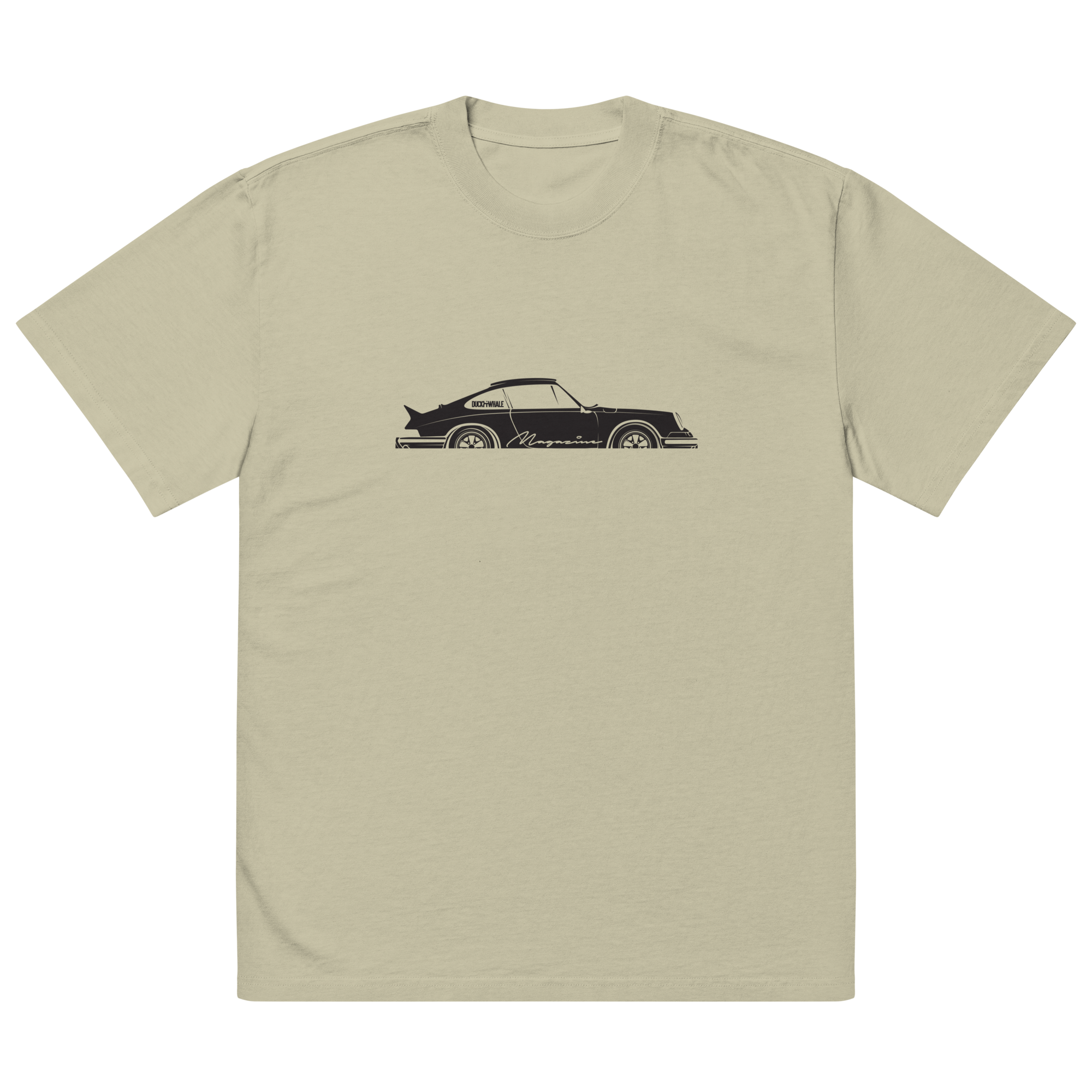 Oversized Duck & Whale Por-che 911 t-shirt
