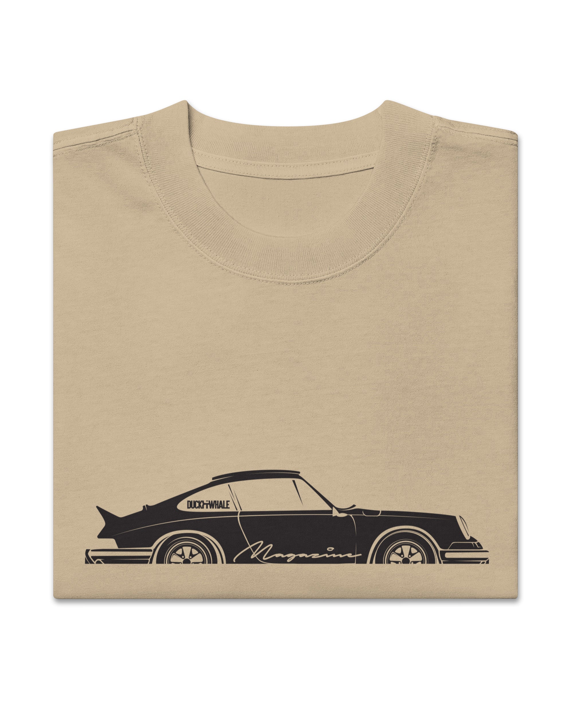 Oversized Duck & Whale Por-che 911 t-shirt