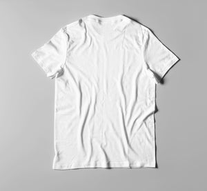 Duck & Whale Script White T-Shirt - Mens
