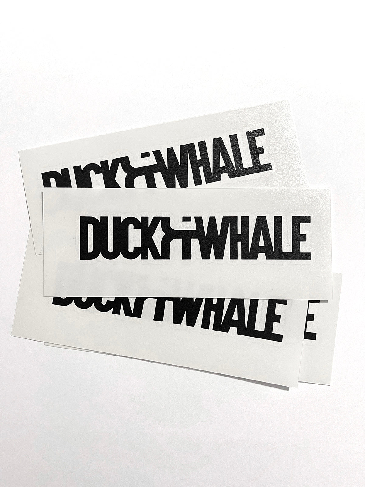 VINYL CUT DUCK & WHALE LOGO TRANSFER STICKER