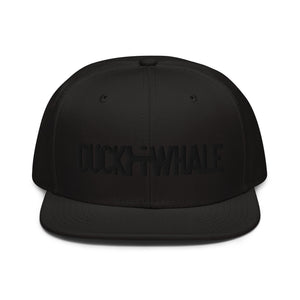 Duck & Whale Snapback Hat Black Stitching (choice of 3)