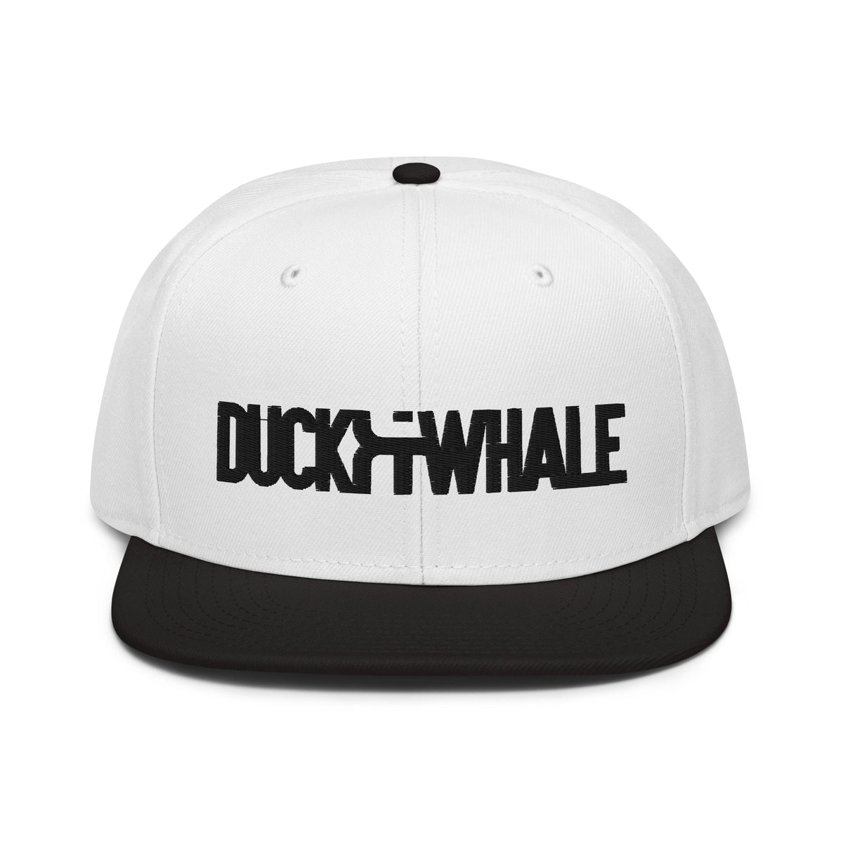Duck & Whale Snapback Hat Black Stitching (choice of 3)