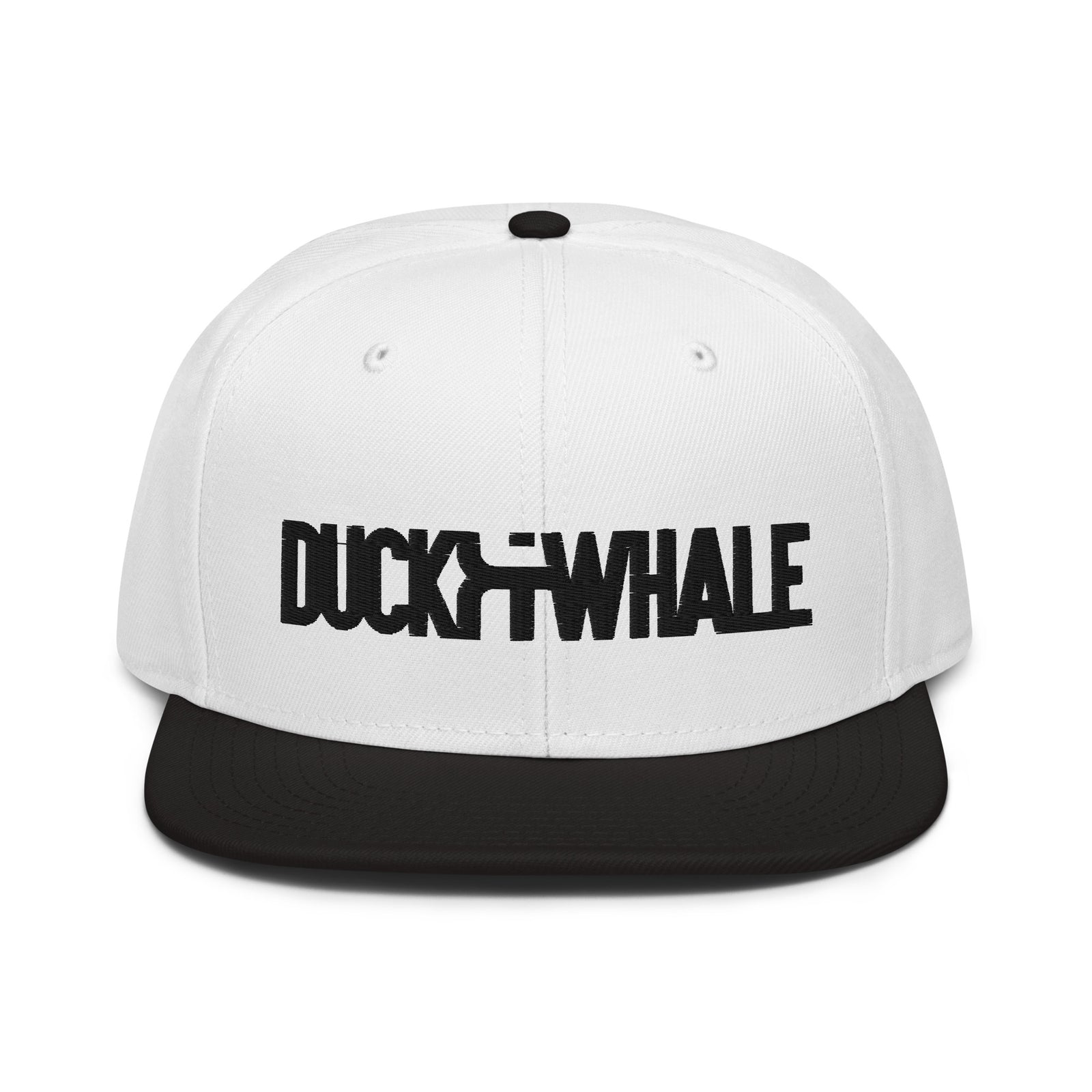 Duck & Whale Snapback Hat Black Stitching (choice of 3)