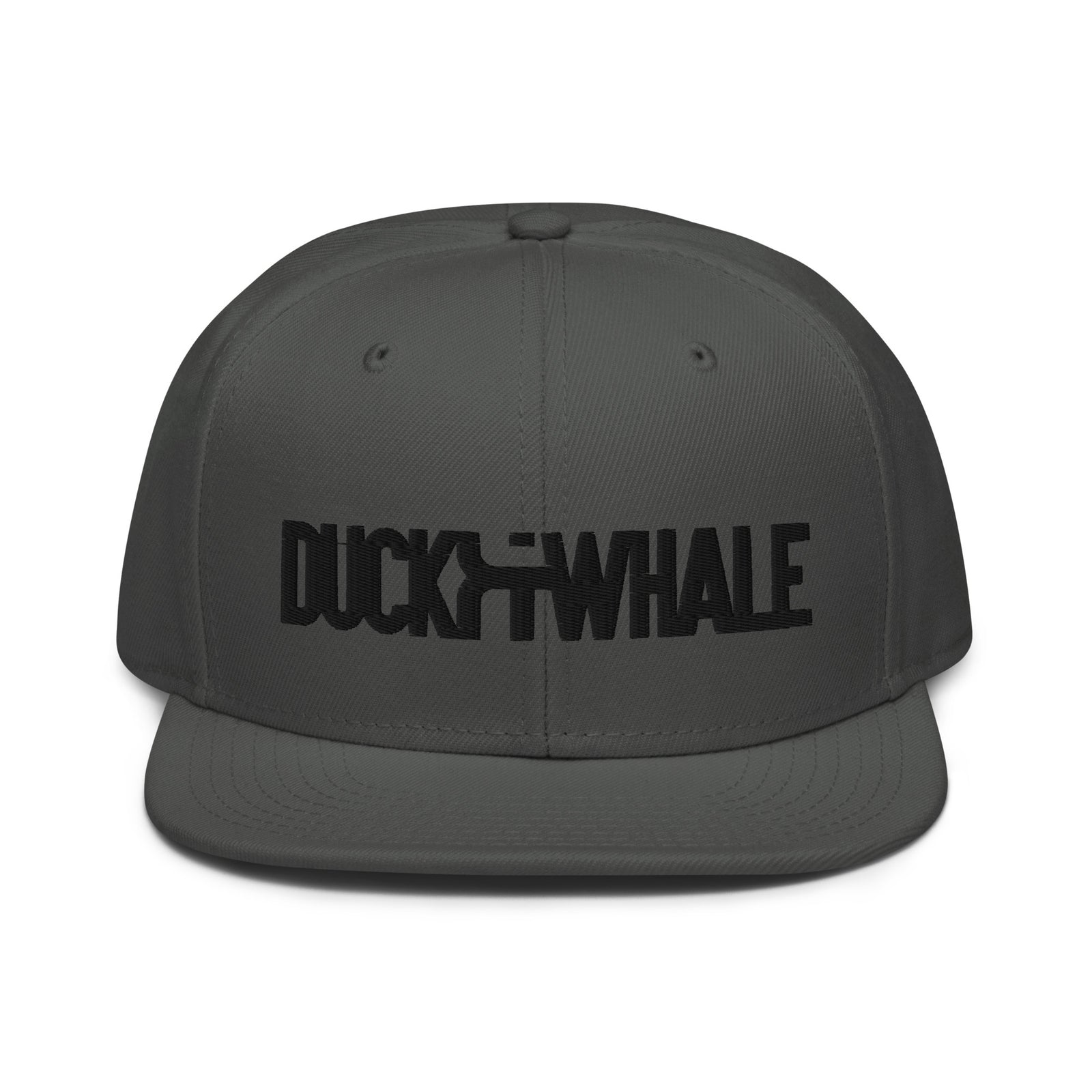 Duck & Whale Snapback Hat Black Stitching (choice of 3)