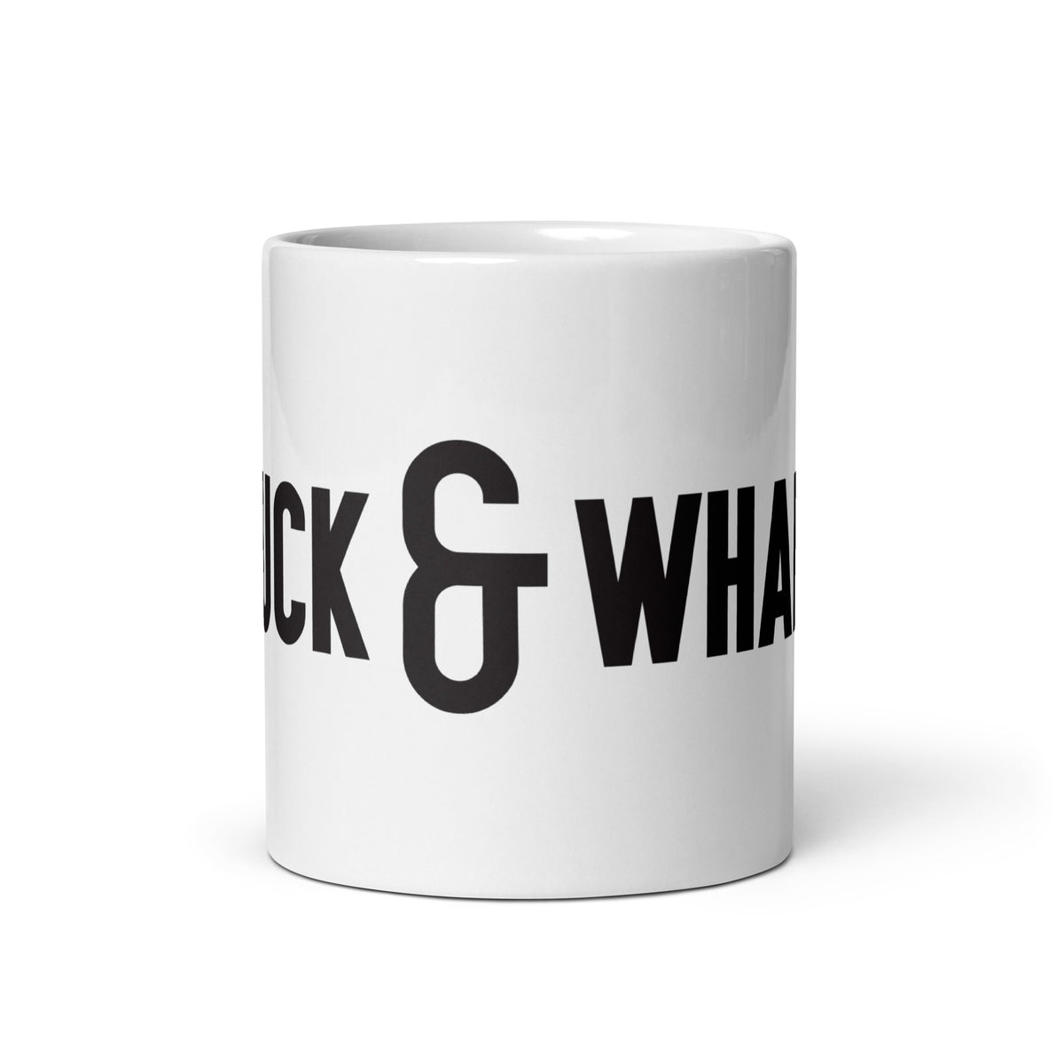 Duck & Whale White glossy mug